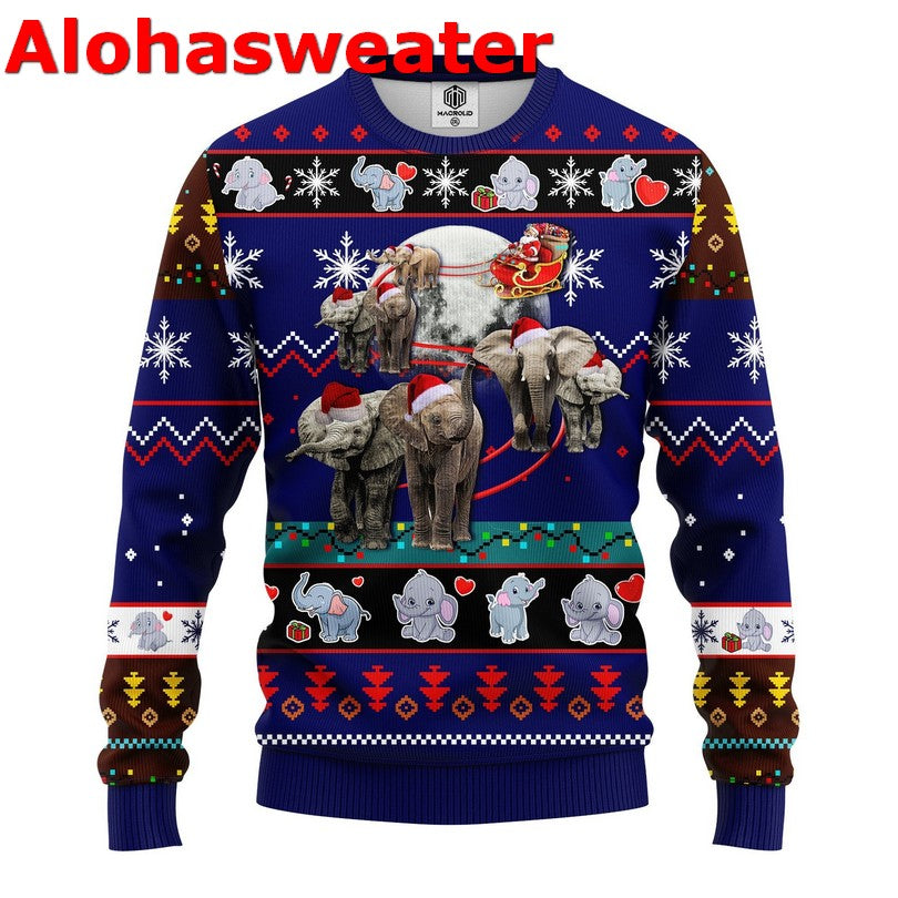 Elephant Mandala Ugly Christmas Sweater - Holiday Gift product image 2
