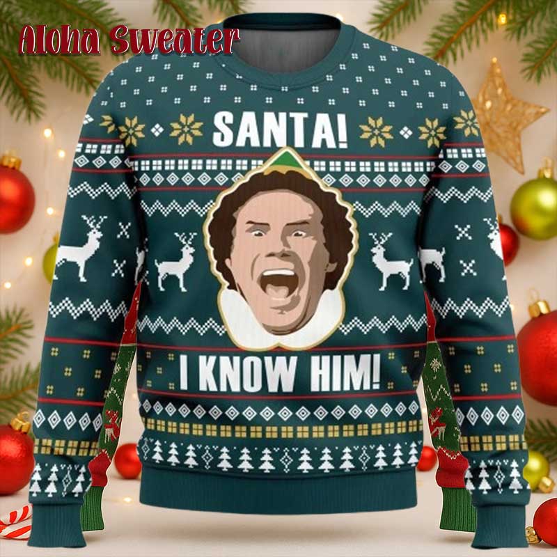 Yellow Pants Buddy The Elf Ugly Christmas Sweater - Holiday Gift product image 5