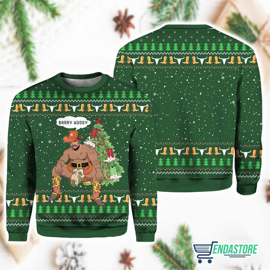 Barry Woody Cowboy 3D Ugly Christmas Sweater - Holiday Gift product image 2