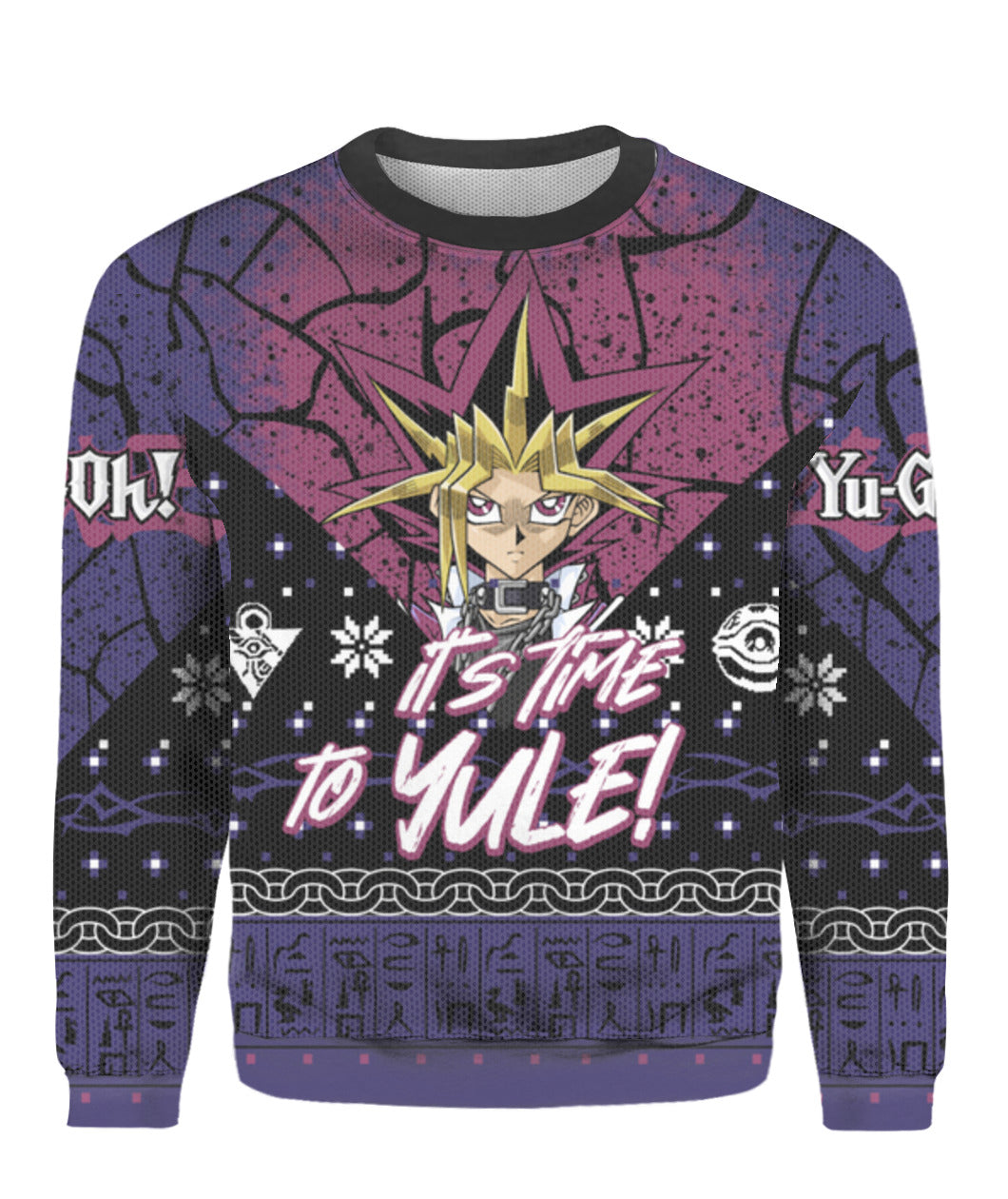 His Time To Yule Yugi Oh 3D Ugly Christmas Sweater - Gift Idea product image
