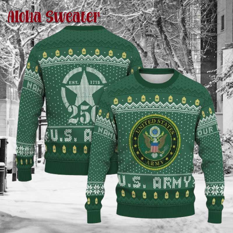 Est 1775 War Us Army Ugly Christmas Sweater - Holiday Gift product image