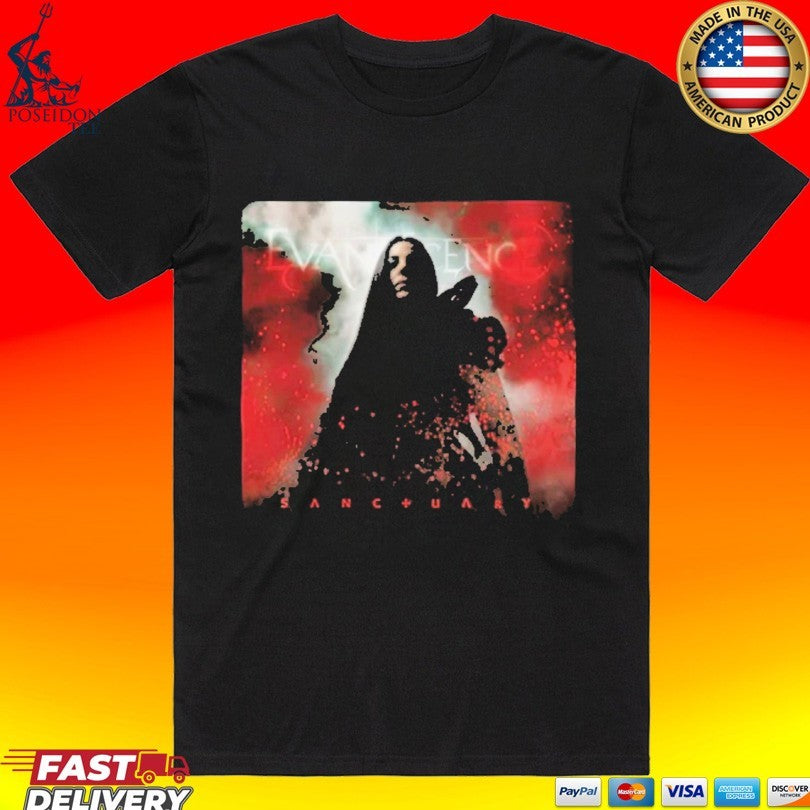 Evanescence Sanctuary Album Cover - Adult & Kids T-Shirts, Sweatshirts & Hoodies apparel design preview 1