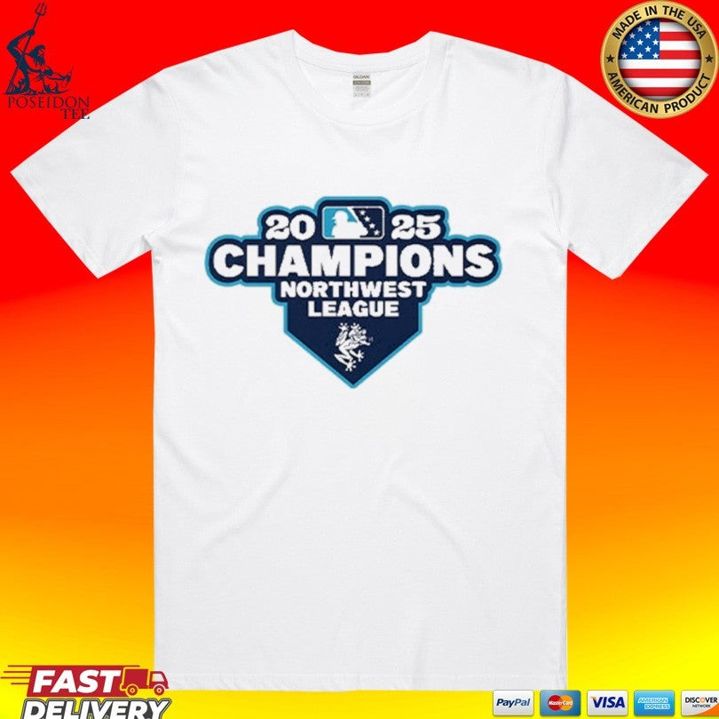 Everett Aquasox 2025 Northwest League Champions - Adult & Kids T-Shirts, Sweatshirts & Hoodies apparel design preview 1