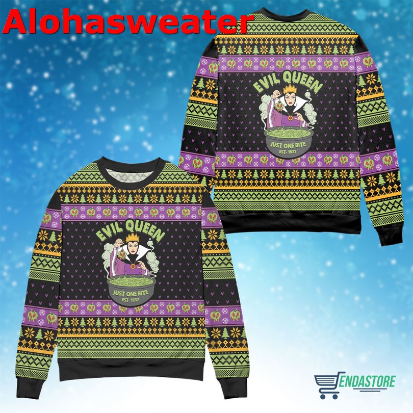 Evil queen just one bite Christmas Sweater - Holiday Gift product image 2