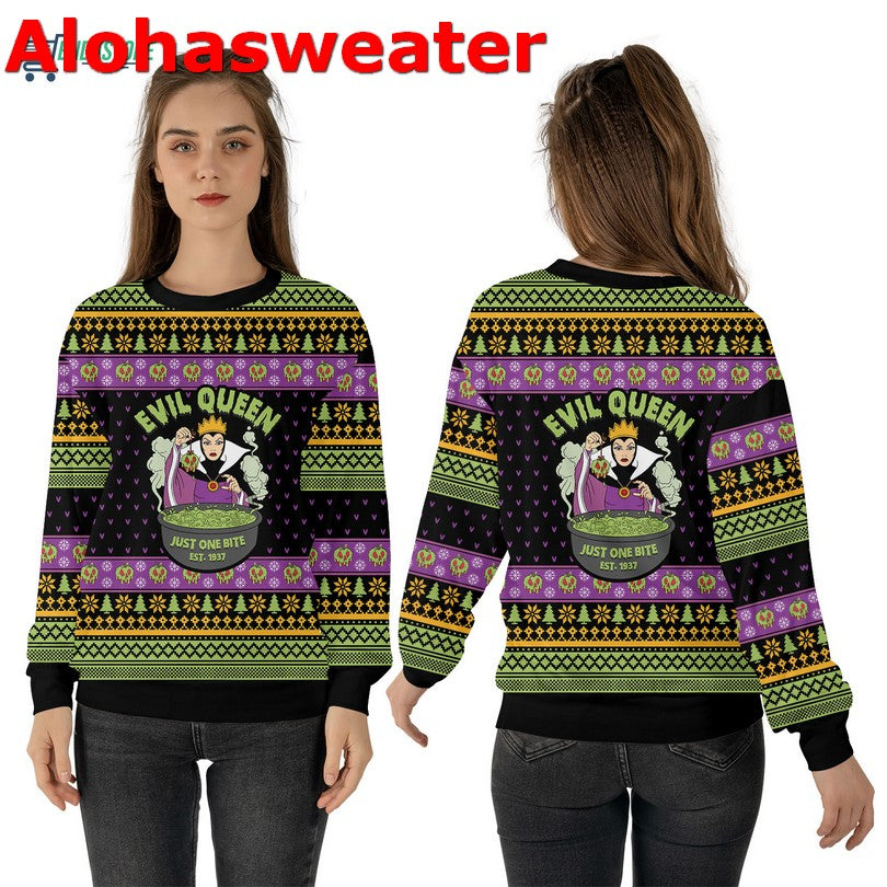Evil queen just one bite Christmas Sweater - Holiday Gift product image 3