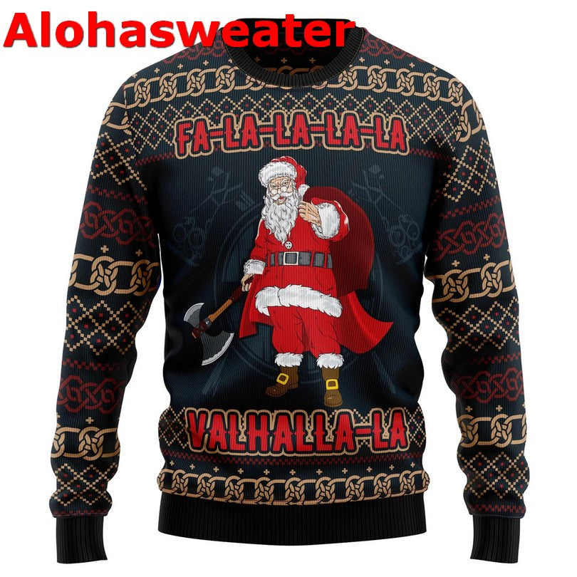 Falalala valhallala viking Christmas Sweater - Holiday Gift product image 2