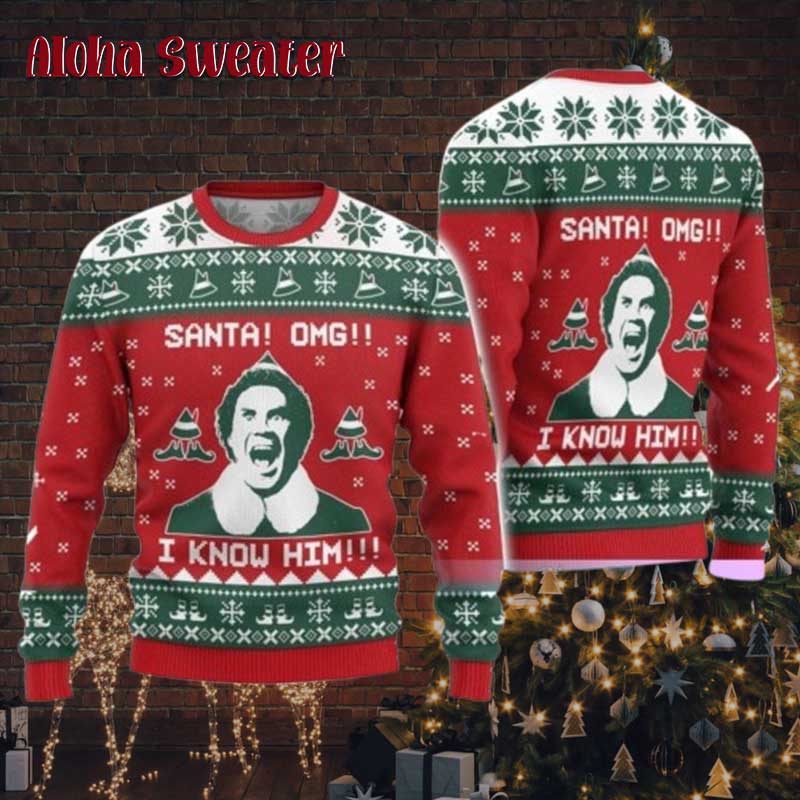 Friendly Smile Buddy The Elf Ugly Christmas Sweater - Holiday Gift product image 3