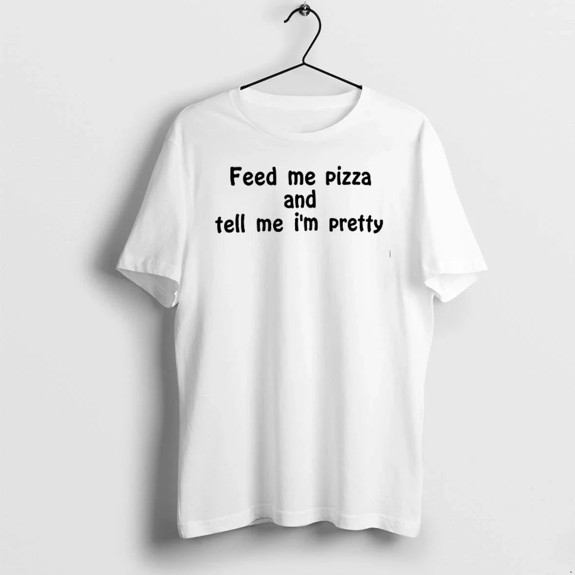 Feed Me Pizza And Tell Im Pretty 0 Sweater - Adult & Kids T-Shirts, Sweatshirts & Hoodies apparel design preview 1