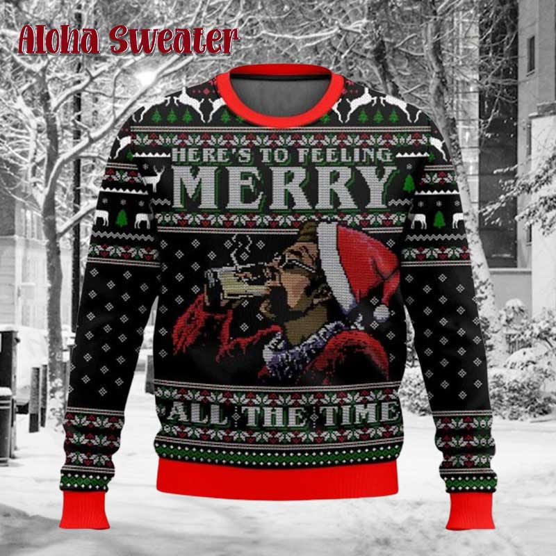 Festivus For The Rest Of Us Seinfeld Green Ugly Christmas Sweater - Holiday Gift product image 3
