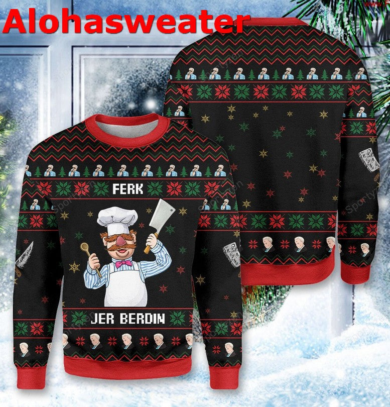 Ferk jer berdin chef Christmas Sweater - Holiday Gift product image 2
