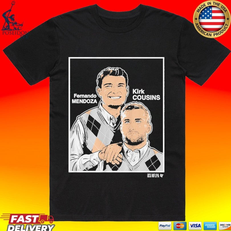 Fernando Mendoza Kirk Cousins Family Portrait - Adult & Kids T-Shirts, Sweatshirts & Hoodies apparel design preview 1