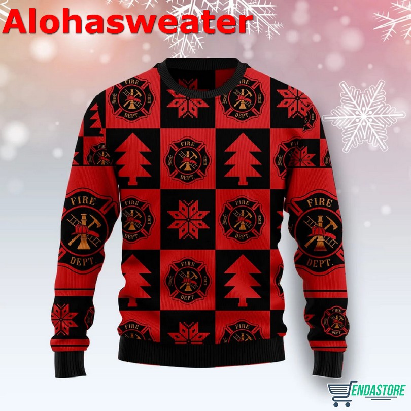 Firefighter do it for the ho’s Christmas Sweater - Holiday Gift product image 3