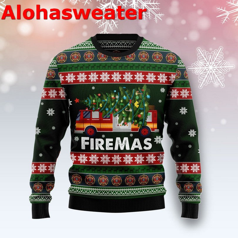 Firefighter Christmas Sweater - Holiday Gift product image 2