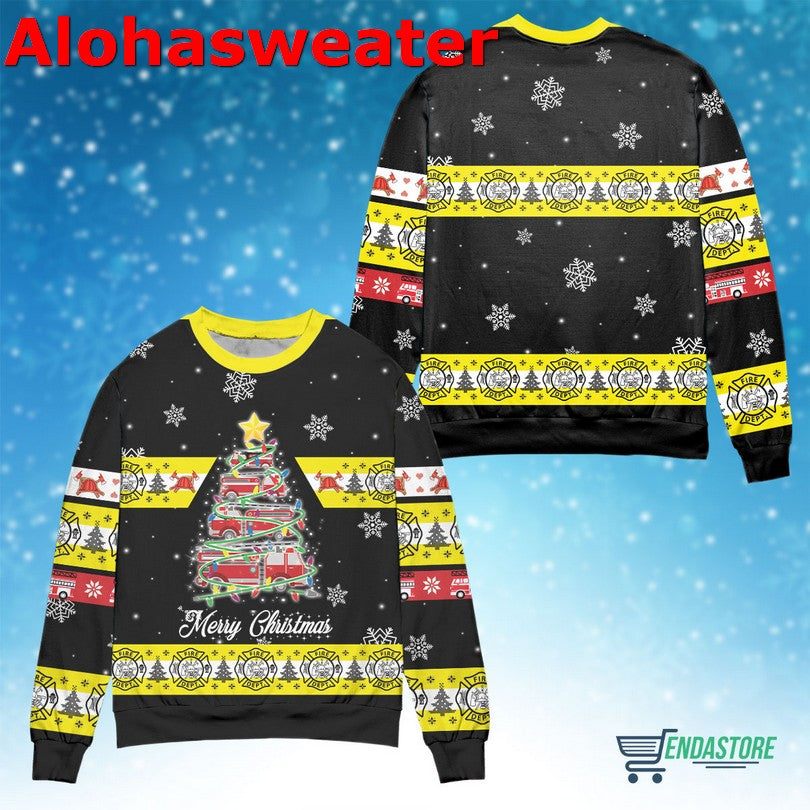 Firefighter Ugly Christmas Sweater - Gift Idea product image 2