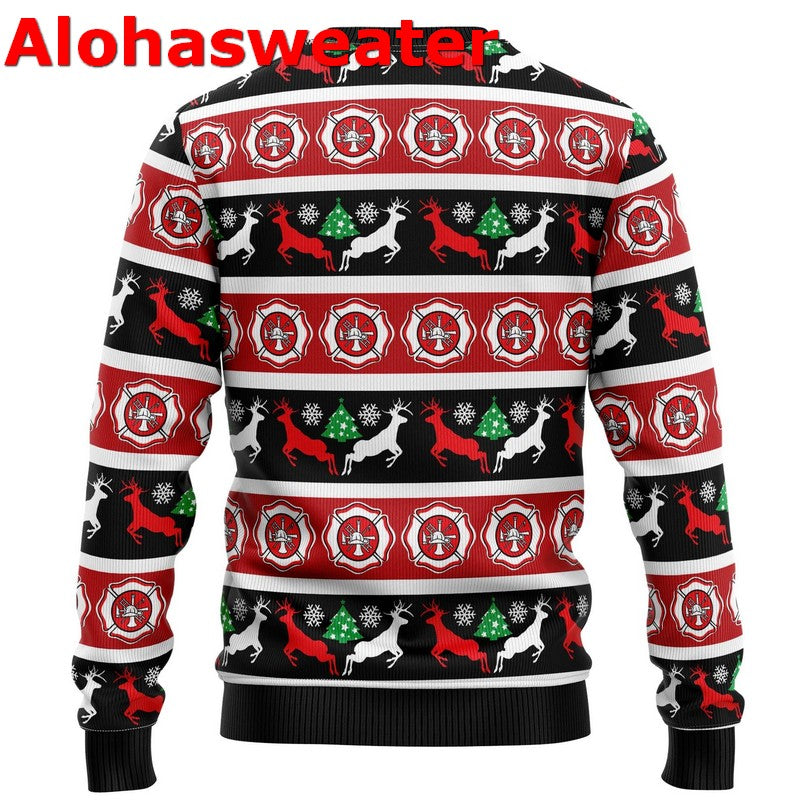 Fireman firefighter Christmas Sweater - Holiday Gift product image 2