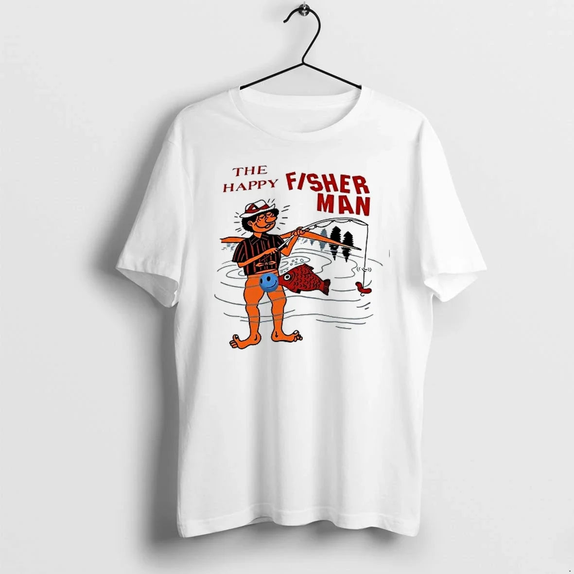 Fisher Man The Happy Graphic 0 Sweater - Adult & Kids T-Shirts, Sweatshirts & Hoodies apparel design preview 1