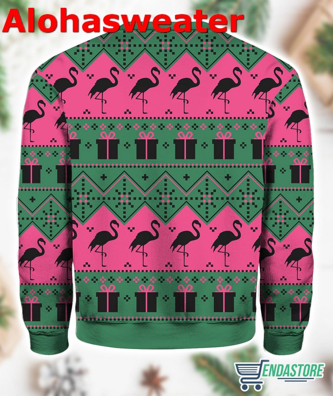 Flamingo Ugly Christmas Sweater - Holiday Gift product image 2