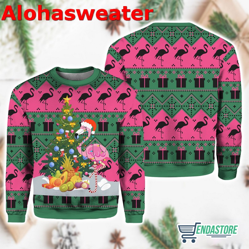 Flamingo Ugly Christmas Sweater - Holiday Gift product image 3