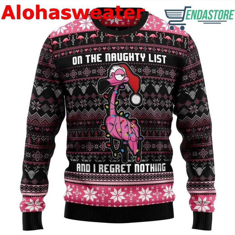 Flamingo Merry Drunk I’m Ugly Christmas Sweater - Holiday Gift product image 5