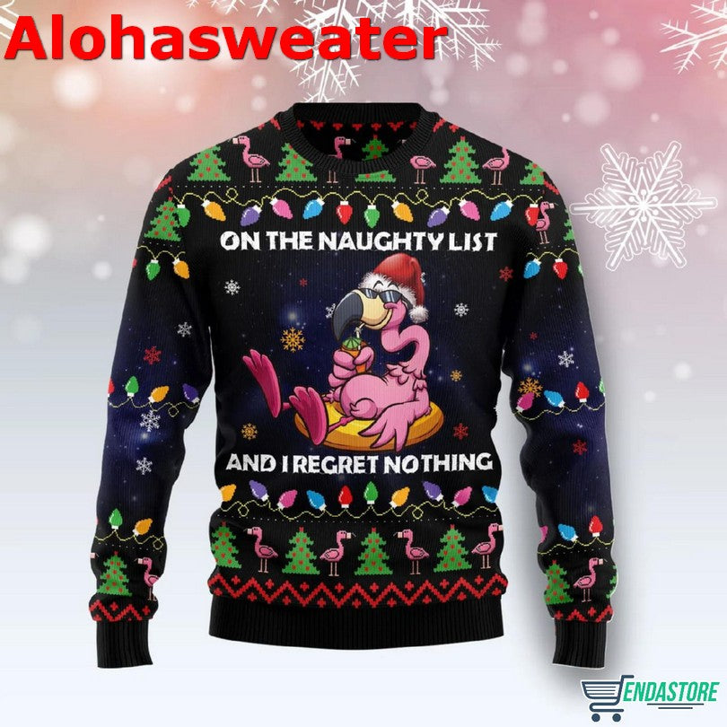 Flamingo Merry Drunk I’m Ugly Christmas Sweater - Holiday Gift product image 4