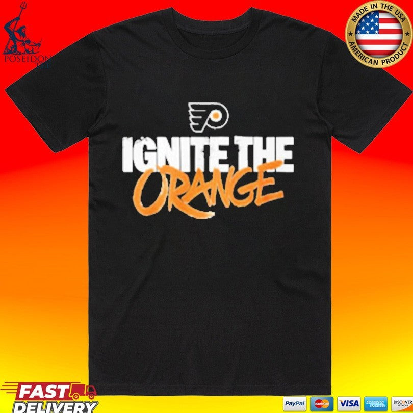 Flyers Ignite The Orange - Adult & Kids T-Shirts, Sweatshirts & Hoodies apparel design preview 1