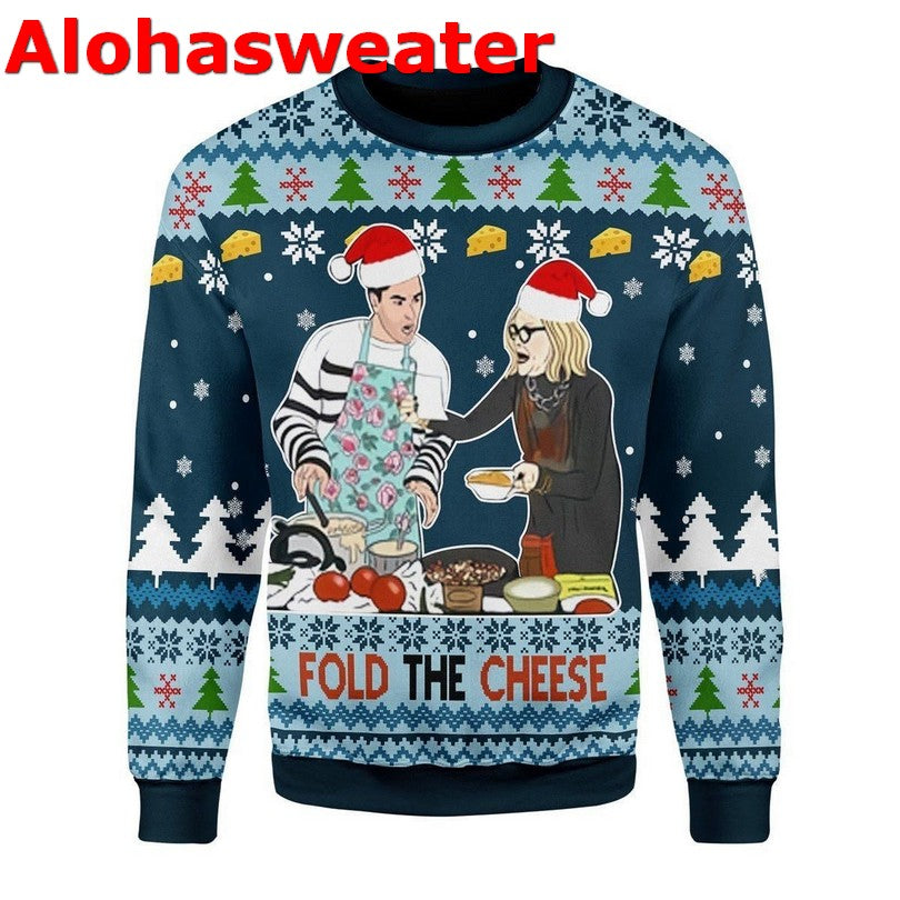 Fold the cheese Christmas Sweater - Holiday Gift product image 2