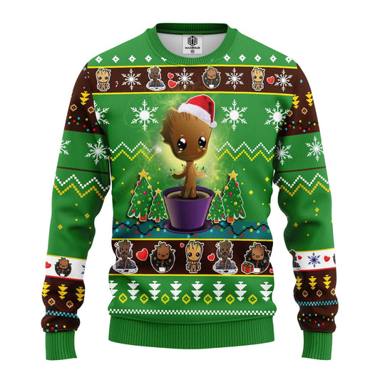 Baby Groot 3D Ugly Christmas Sweater - Holiday Gift product image
