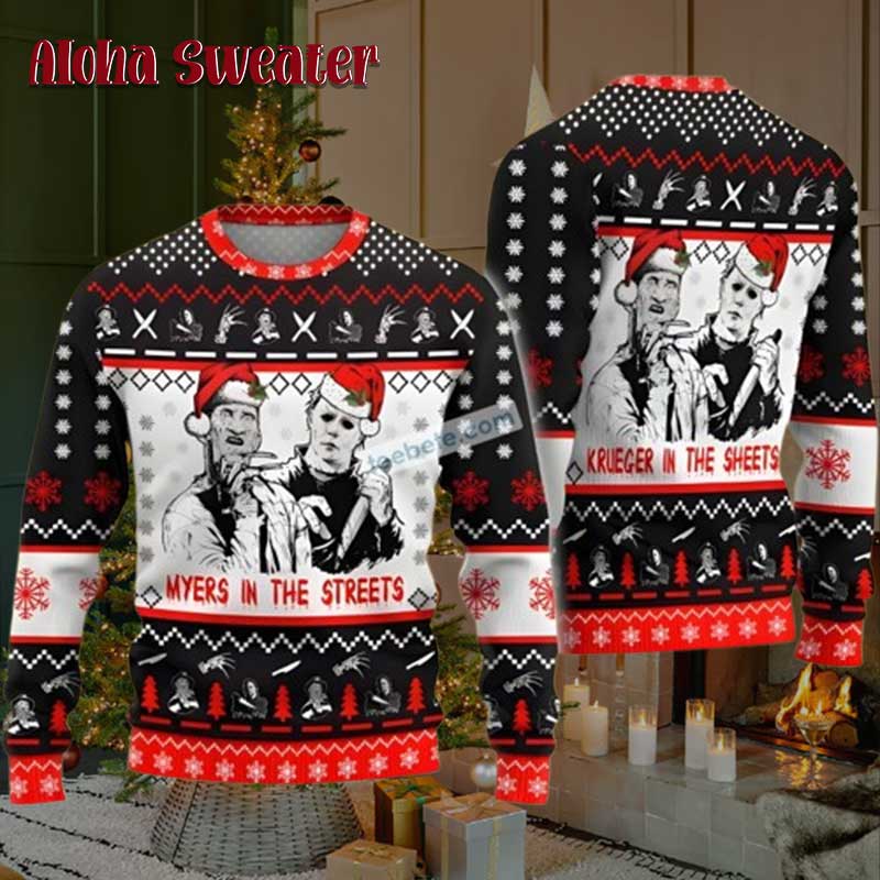 Freddy Claws A Nightmare On Elm Ugly Christmas Sweater - Holiday Gift product image 3