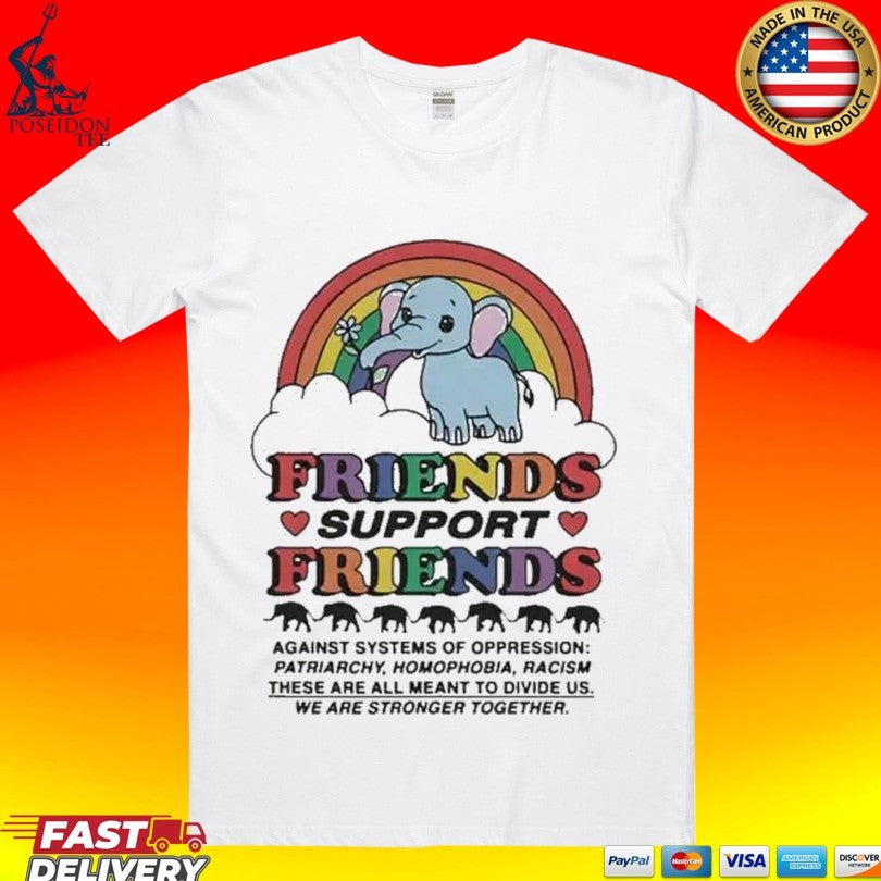 Friends Support Environmental Awareness Kawaii - Adult & Kids T-Shirts, Sweatshirts & Hoodies apparel design preview 1