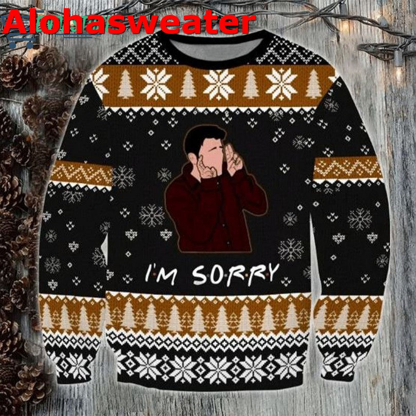 Friends tv i’m sorry woolen Christmas Sweater - Holiday Gift product image