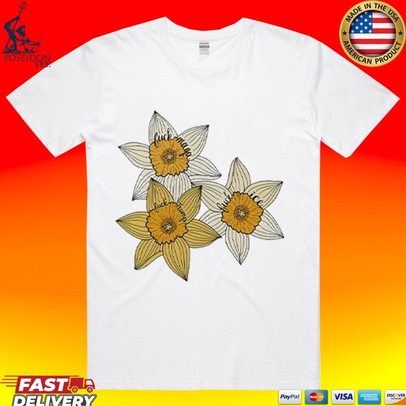 Fuck Maga Trump Ice Yellow Daffodil Trio - Adult & Kids T-Shirts, Sweatshirts & Hoodies apparel design preview 1