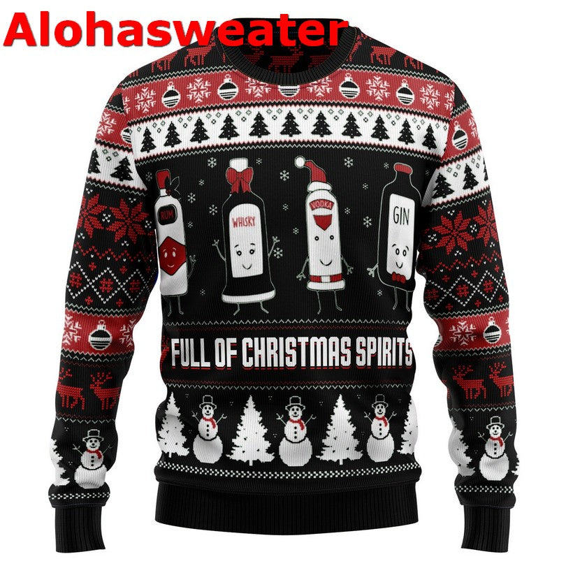 Full of Christmas spirits Christmas Sweater - Holiday Gift product image