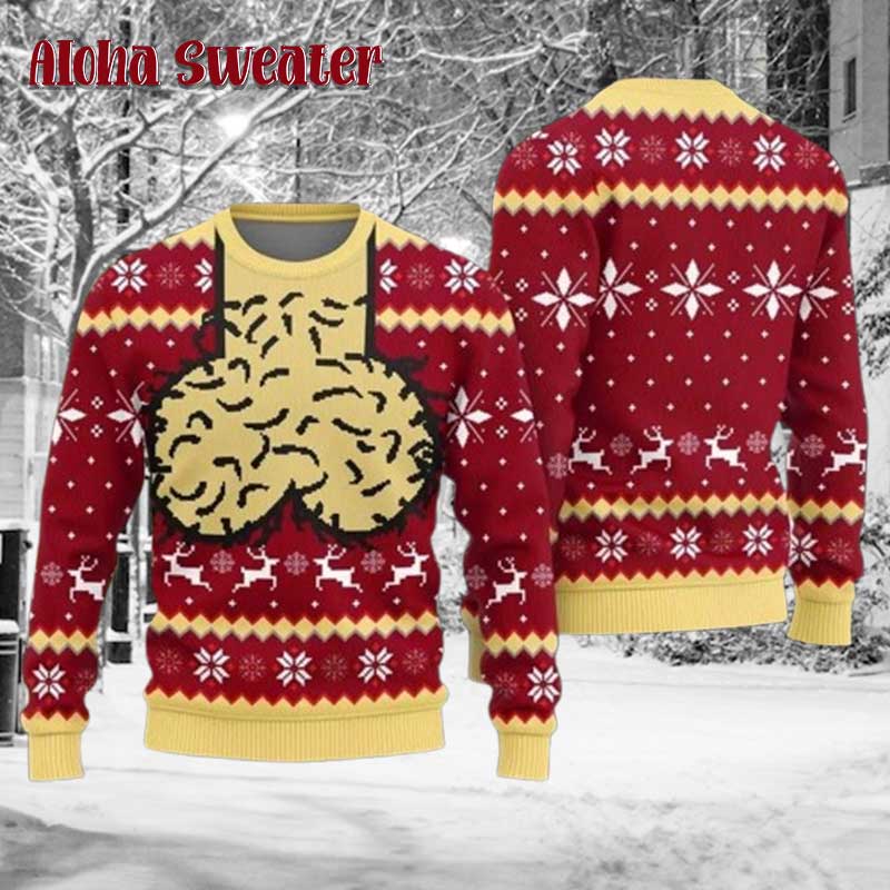Blue Vers Jingle Balls Naughty Ugly Christmas Sweater - Holiday Gift product image 4