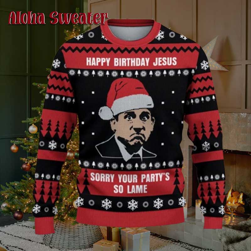 False The Office Dwight Schrute Ugly Christmas Sweater - Holiday Gift product image 2