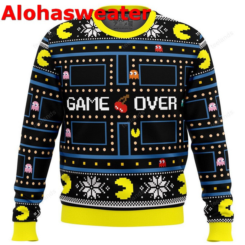 Gains Tats And Hos Tattoo Gym Ugly Christmas Sweater - Holiday Gift product image 3