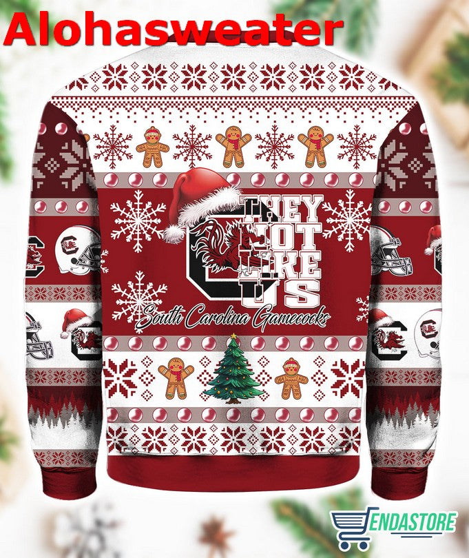 Gamecocks They Not Like Us Ugly Christmas Sweater - Holiday Gift product image 2