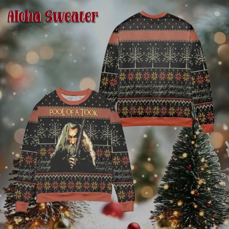 Fellowship The Lord Of The Rings Ugly Christmas Sweater - Holiday Gift product image 2