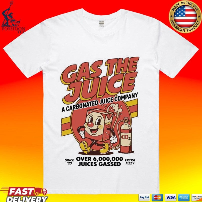 Gas The Juice A Carbonated Company Over 6,000,000 - Adult & Kids T-Shirts, Sweatshirts & Hoodies apparel design preview 1