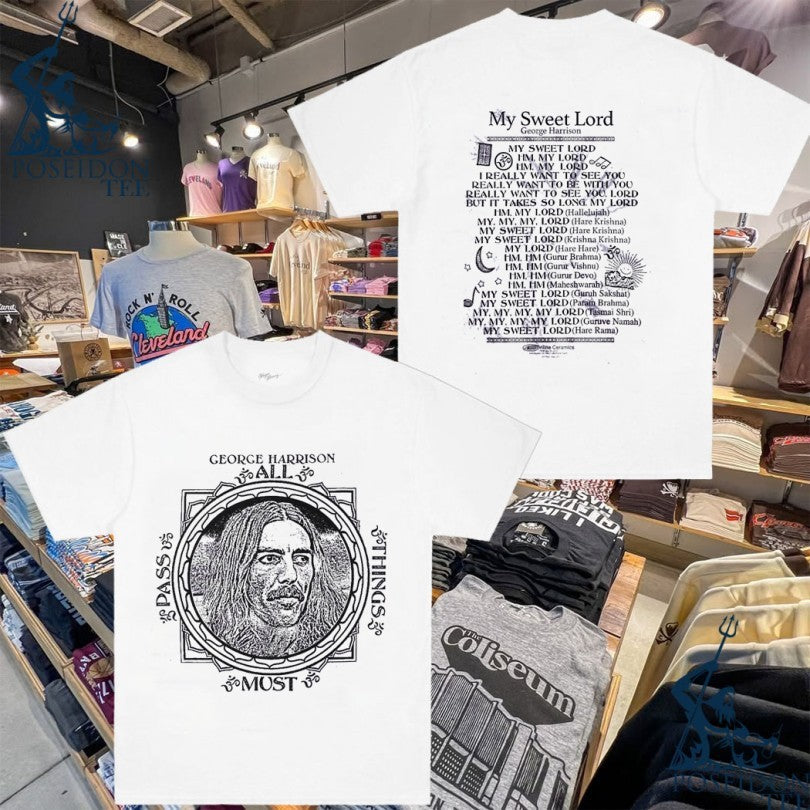 George Harrison All Things Must Pass Tie Dye - Adult & Kids T-Shirts, Sweatshirts & Hoodies apparel design preview 1