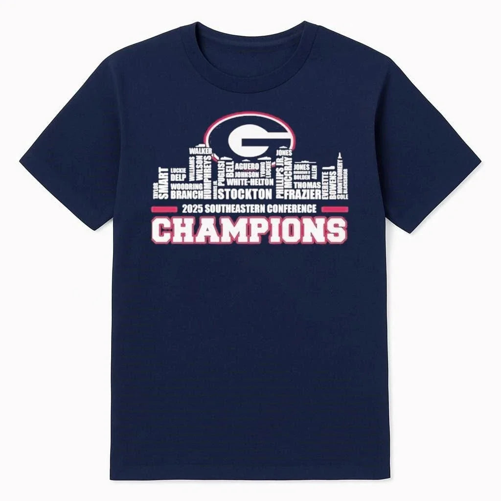 Georgia Bulldogs 2025 Southeastern Conference - Adult & Kids T-Shirts, Sweatshirts & Hoodies apparel design preview 1