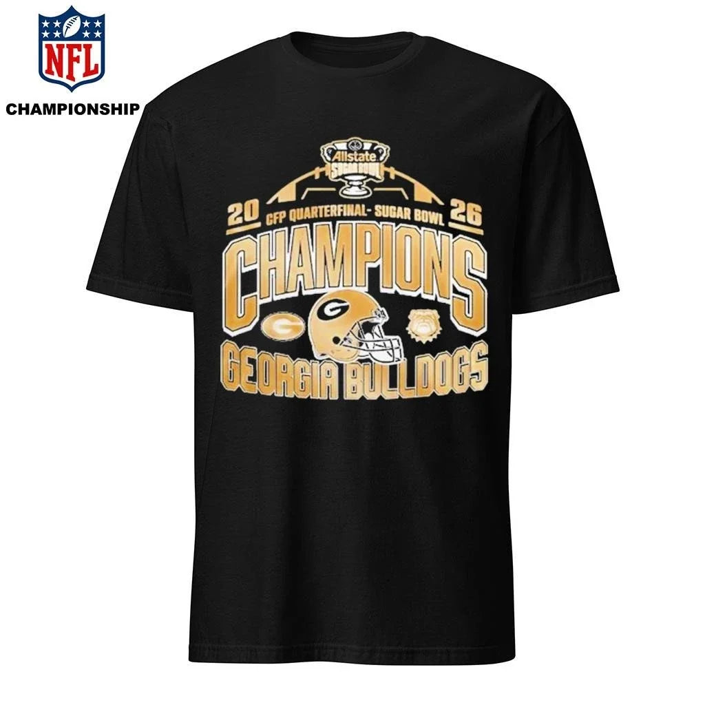 Georgia Bulldogs Sugar Bowl Champions 2026 - Adult & Kids T-Shirts, Sweatshirts & Hoodies apparel design preview 1