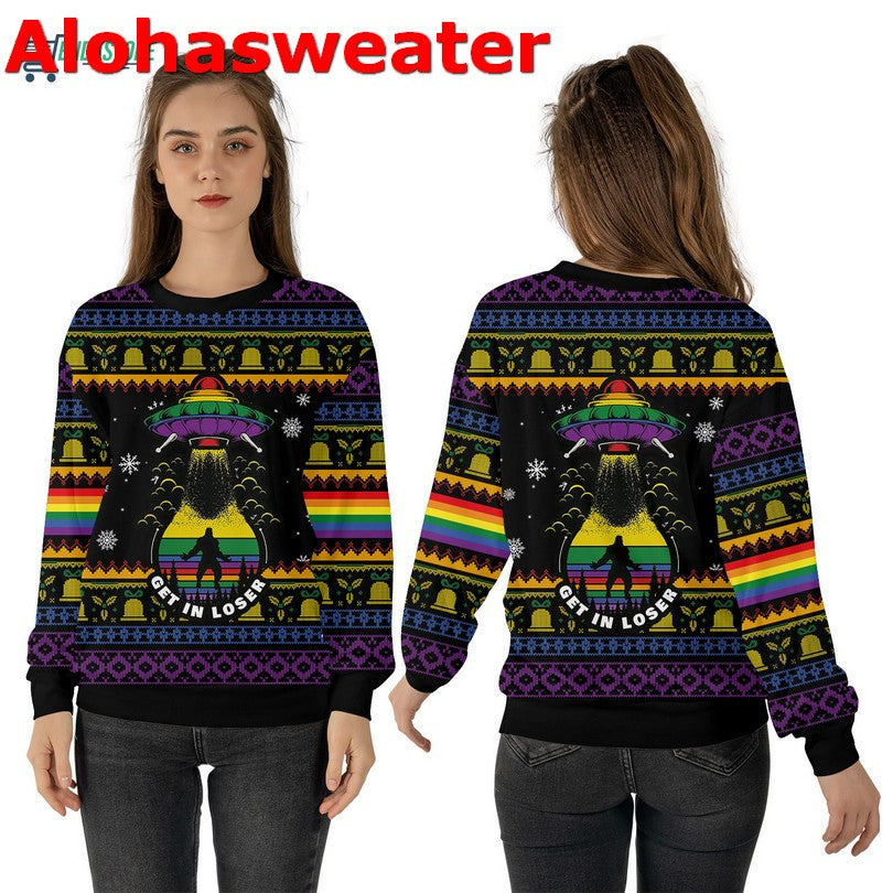 Get in loser Christmas Sweater - Holiday Gift product image 4