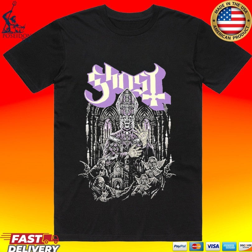 Ghost Satanized Congregation - Adult & Kids T-Shirts, Sweatshirts & Hoodies apparel design preview 1
