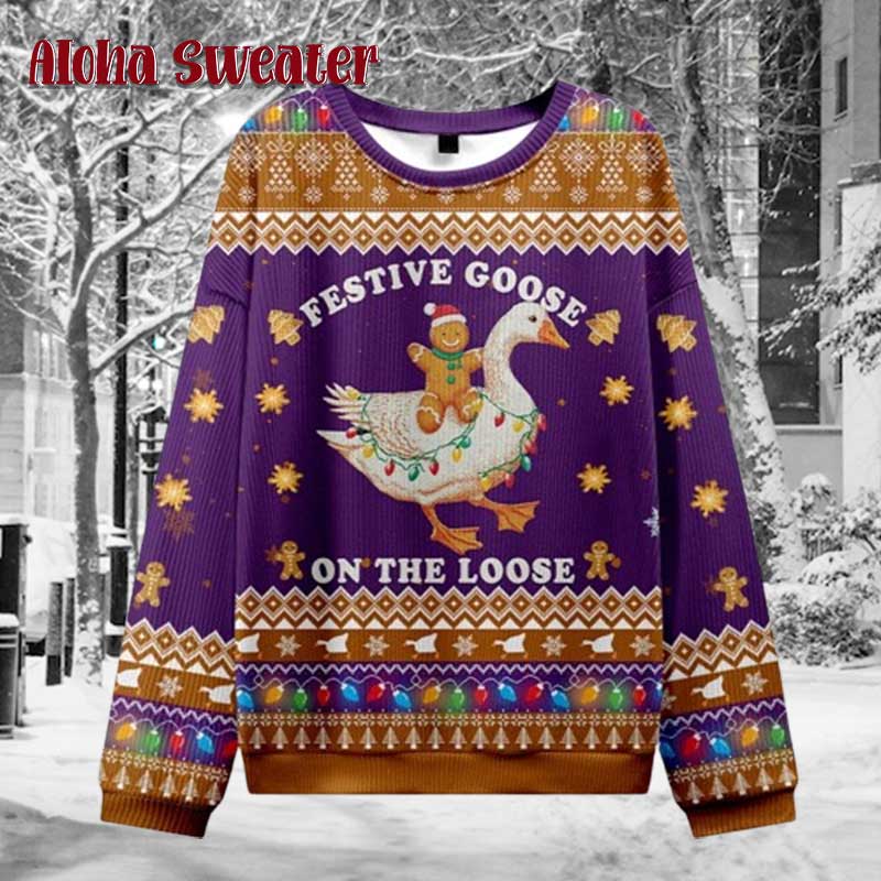 God’s Silliest Goose Ugly Christmas Sweater - Holiday Gift product image 3