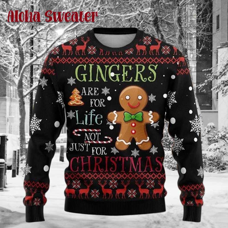 Gingy Not My Gumdrop Button Ugly Christmas Sweater - Holiday Gift product image 2
