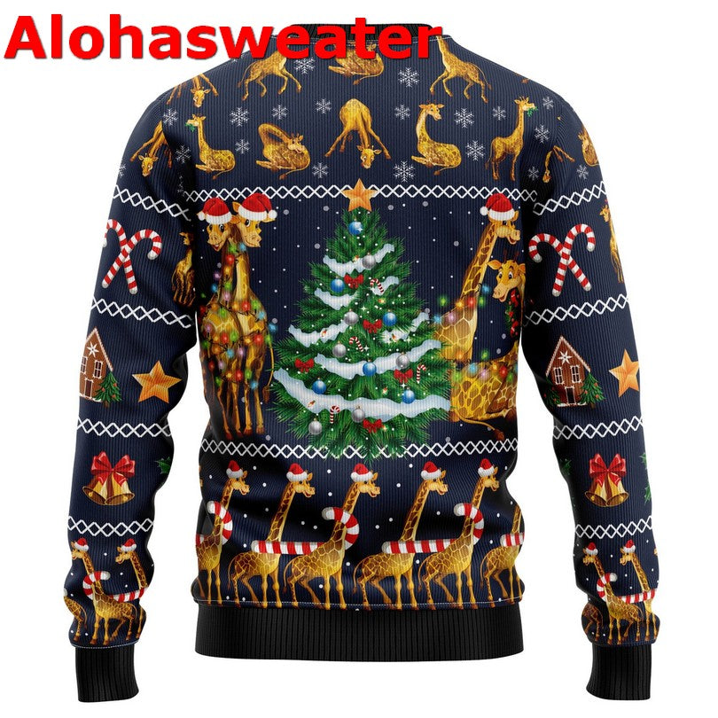 Giraffe Christmas Sweater - Holiday Gift product image 2