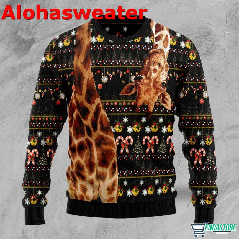 Giraffe Funny Ugly Christmas Sweater - Holiday Gift product image