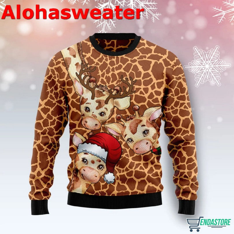 Giraffe Christmas Sweater - Holiday Gift product image 3