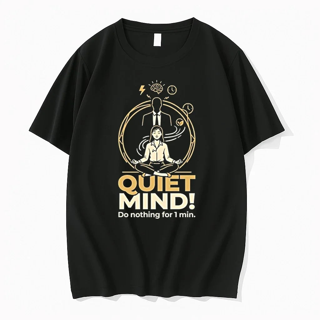 Girl Quiet Mind Do Nothing For 1 Min 0 Sweater - Adult & Kids T-Shirts, Sweatshirts & Hoodies apparel design preview 1