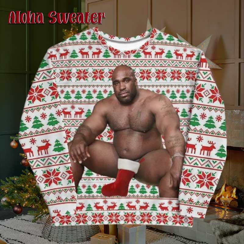 Great For White Elephant Barry Wood Ugly Christmas Sweater - Holiday Gift product image 3